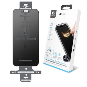 Cường lực Hoda 3D Privacy Hot-Bending Chống nhìn trộm iPhone 18 Pro Max (dán bằng máy chuyên dụng tại cửa hàng)